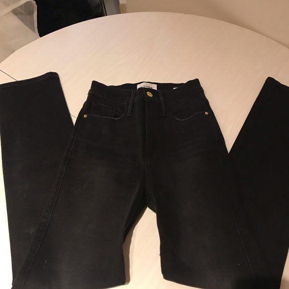 Frame Denim Denim - Frame Denim Black Skinny Jeans Classic Fit